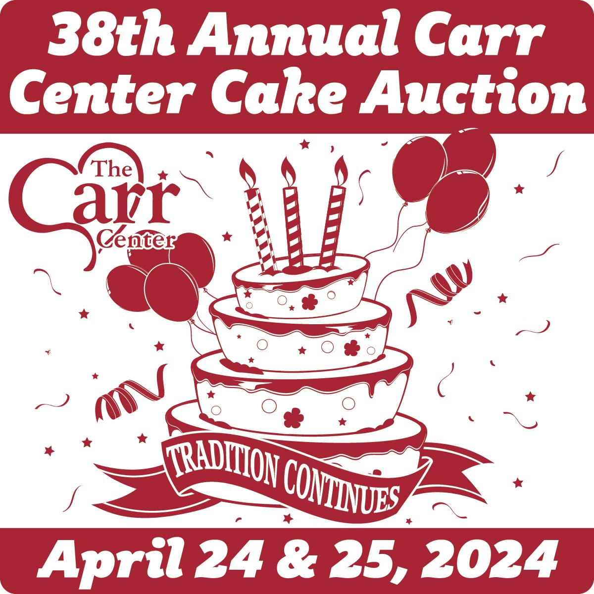 38th Annual Carr Center Cake Auction ad
